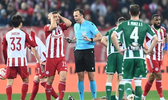 Ολυμπιακός – Παναθηναϊκός 0-0: Όρθιοι οι πράσινοι στο Φάληρο, έντονες διαμαρτυρίες ερυθρόλευκων για το ακυρωθέν γκολ στο 89′