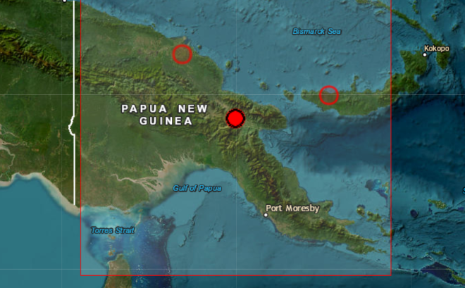 Σεισμός 5,9 Ρίχτερ στη Νέα Γουινέα