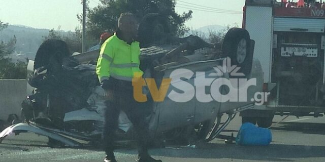 Τροχαίο ατύχημα με έναν τραυματία στη Μαλακάσα – Ντελαπάρισε το όχημα