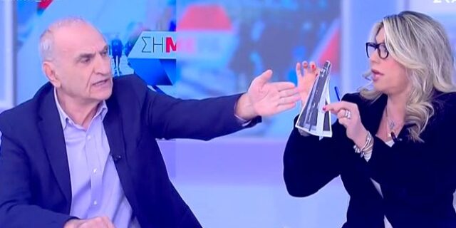 Άγριος καυγάς Καραμανλή – Βαρεμένου στον “αέρα”: Άρπαξε φωτογραφία από τα χέρια της