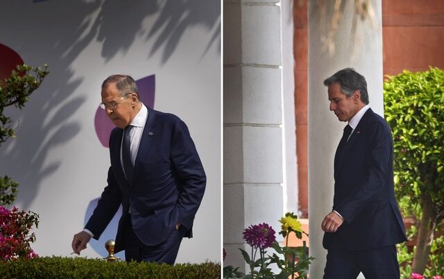Συνάντηση Μπλίνκεν και Λαβρόφ για πρώτη φορά μετά τη ρωσική εισβολή στην Ουκρανία
