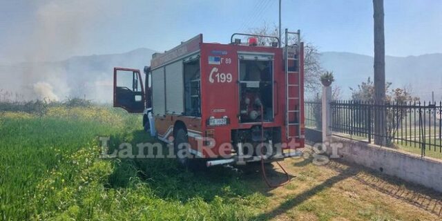 Φθιώτιδα: Φωτιά δίπλα σε σπίτια – Κινητοποίηση της Πυροσβεστικής