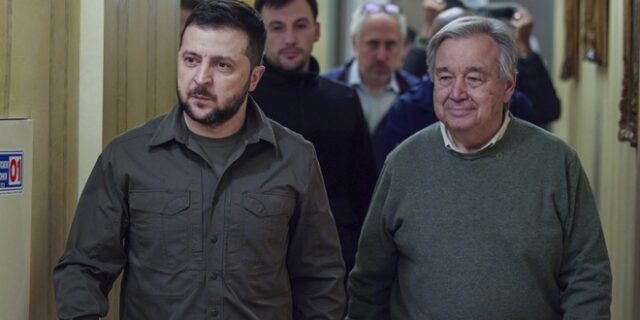 Συνάντηση Γκουτέρες – Ζελένσκι την Τετάρτη – Στο επίκεντρο η συμφωνία για τα σιτηρά