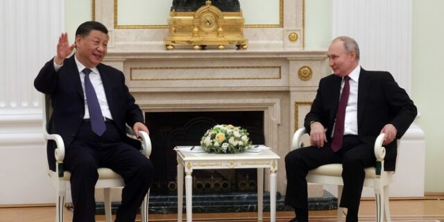 Ρωσία-Κίνα: Ολοκληρώθηκε η συνάντηση στο Κρεμλίνο μεταξύ του Πούτιν και του Σι