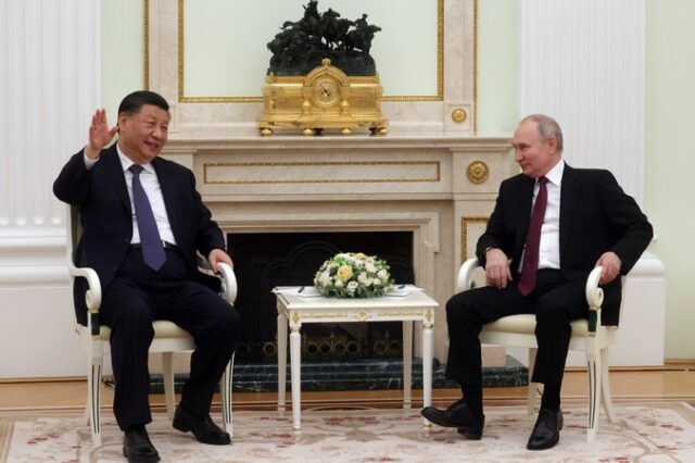 Ρωσία-Κίνα: Ολοκληρώθηκε η συνάντηση στο Κρεμλίνο μεταξύ του Πούτιν και του Σι