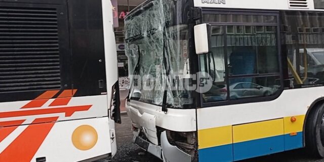 Θεσσαλονίκη: Λεωφορεία τράκαραν σε στάση – Ένας τραυματίας