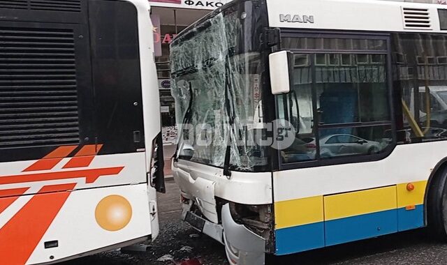 Θεσσαλονίκη: Λεωφορεία τράκαραν σε στάση – Ένας τραυματίας