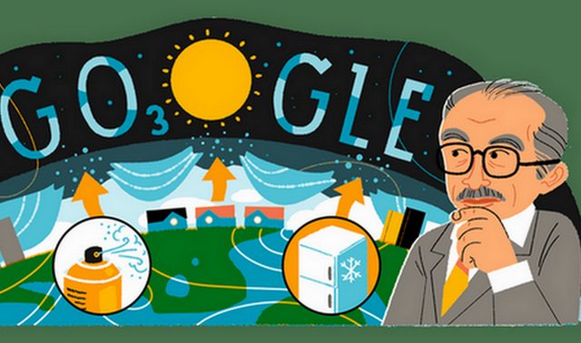 Mario Molina: Η Google τιμά με doodle τον Μεξικανό χημικό