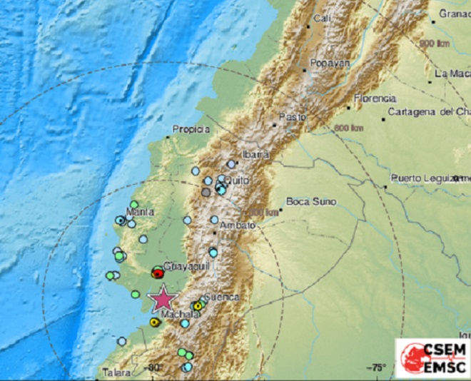 Σεισμός 6,7 Ρίχτερ στον Ισημερινό