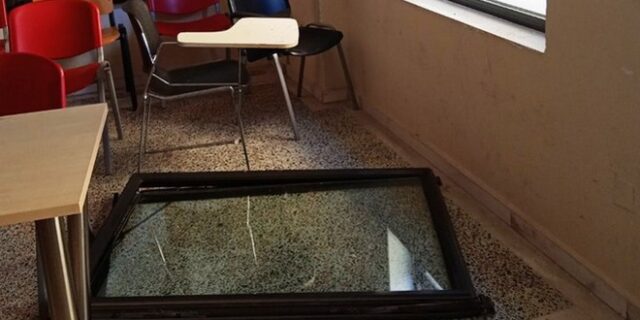 Πανεπιστήμιο Θεσσαλίας: Έπεσε παράθυρο σε αίθουσα διδασκαλίας