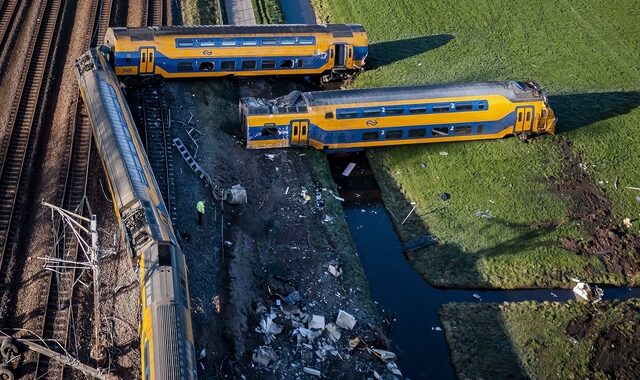 Εκτροχιασμός τρένου στην Ολλανδία: Βίντεο – ντοκουμέντο μετά το δυστύχημα