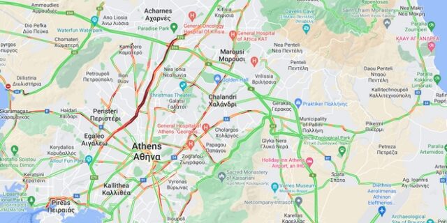 Κίνηση στους δρόμους: Κομφούζιο σε Κηφισό, παραλιακή και κέντρο – LIVE ΧΑΡΤΗΣ
