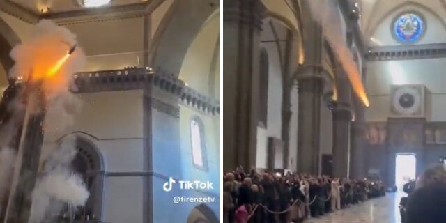 Το “άρμα της φωτιάς”: Το μοναδικό show με το φλεγόμενο Άγιο Πνεύμα, που έγινε viral