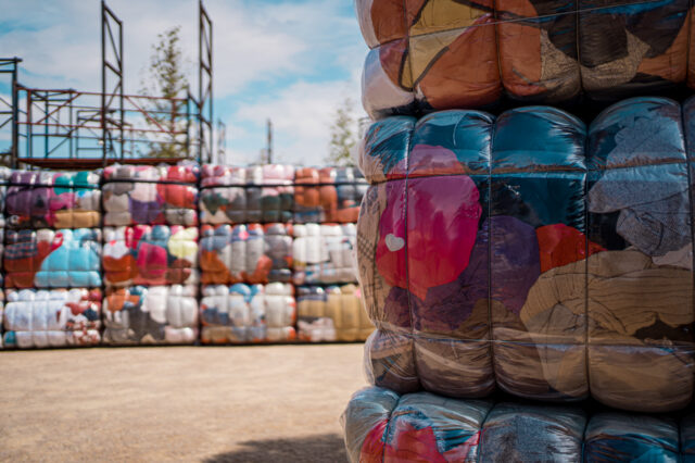 Βουνά από ρούχα που καταλήγουν σε χωματερές συνθέτουν τη νέα υπαίθρια εγκατάσταση στο ΚΠΙΣΝ