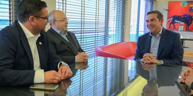 Συνάντηση του Αλέξη Τσίπρα με τον Δήμαρχο Αμμοχώστου
