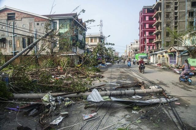 Μιανμάρ: Τουλάχιστον 41 νεκροί από το πέρασμα του κυκλώνα Μόκα – Ο ισχυρότερος εδώ και μια δεκαετία