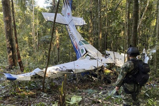 Κολομβία: Αγνοούνται 4 παιδιά στη ζούγκλα του Αμαζονίου μετά από πτώση αεροσκάφους – Πετούν κιτ επιβίωσης