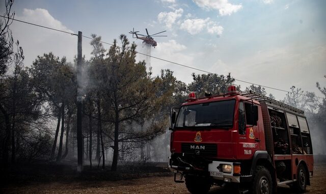 Άγιοι Θεόδωροι: Σβήστηκε η φωτιά στο Μαυροβούνι