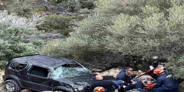 Κρήτη: Αυτοκίνητο έπεσε σε γκρεμό 50 μέτρων – Απεγκλωβίστηκε σώα η οδηγός