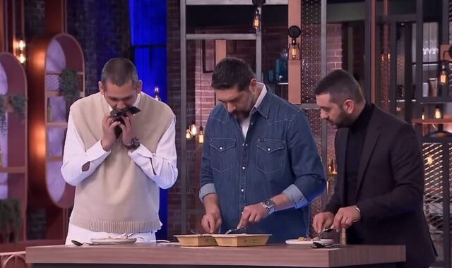 Masterchef: Αμηχανία στο πλατό – Ο Κοντιζάς έφτυσε το ψαρονέφρι του Πορφύρη