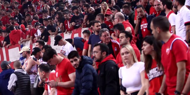 Final Four 2023 – Ολυμπιακός: Κατακόκκινη η Ζαλγκίριο Αρένα με πάνω από 7.000 οπαδούς των “ερυθρόλευκων”