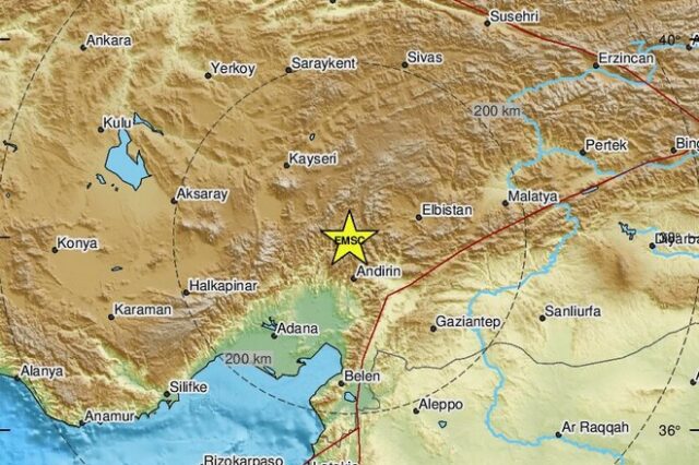 Τουρκία: Σεισμός 4,6 Ρίχτερ στο Καχραμανμαράς