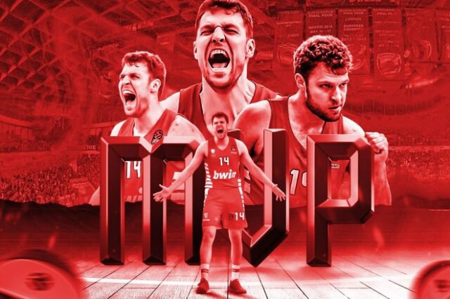 EuroLeague, Ολυμπιακός: Ο Σάσα Βεζένκοβ πανάξιος MVP της regural season
