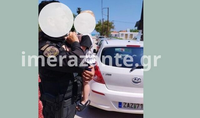 Ζάκυνθος: “Στο αυτοκίνητο είχε 50 βαθμούς” – Τι δήλωσε ο αστυνομικός που διέσωσε το βρέφος