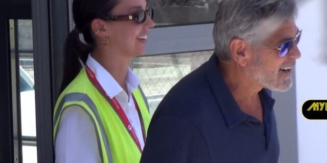 Τζορτζ Κλούνεϊ: Στη Μύκονο υπό δρακόντεια μέτρα ασφαλείας – Πλάνα από την άφιξή του