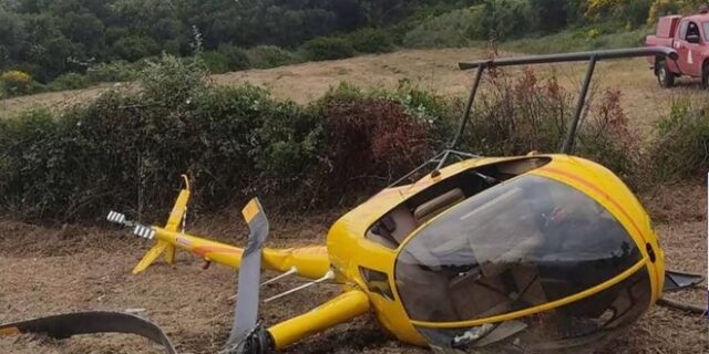 Κεφαλονιά: Αναγκαστική προσγείωση ελικοπτέρου με δύο τραυματίες – Φωτό από το σημείο