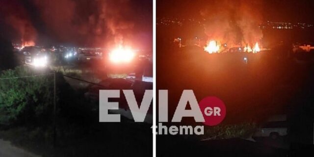 Χαλκίδα: Στις φλόγες τυλίχτηκαν ταυτόχρονα δύο σπίτια στη Χαραυγή