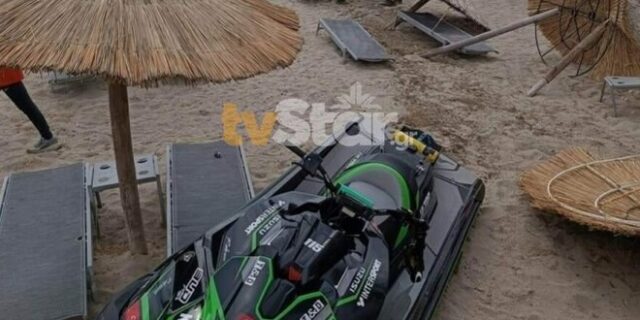 Εύβοια: Jet ski βγήκε εκτός πορείας και έπεσε σε ξαπλώστρες στην παραλία της Κύμης