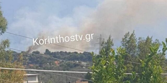 Κορινθία: Φωτιά στους Αγίους Θεοδώρους