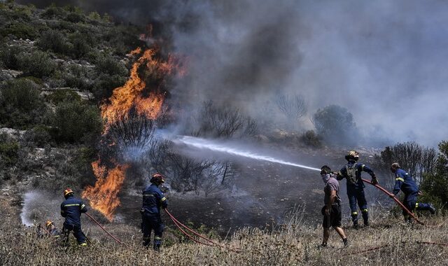 Φωτιά στον Κουβαρά – Μαρτυρία γνωστής ηθοποιού: “Καίγονται σπίτια – Μέσα σε 20 λεπτά έφτασαν οι φλόγες”