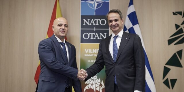 Συνάντηση Μητσοτάκη με τον πρωθυπουργό της Βόρειας Μακεδονίας – Τι συζήτησαν