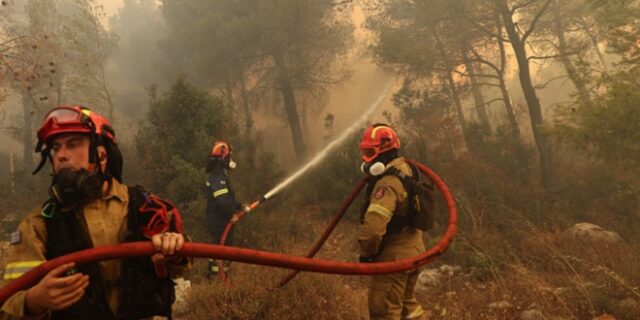 Θεσσαλονίκη: Δύο πυροσβέστες  στο νοσοκομείο – Επιχειρούσαν στη φωτιά στη Βόλβη