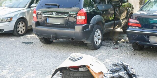 Χαϊδάρι: Έκρηξη χειροβομβίδας σε σταθμευμένο αυτοκίνητο σωφρονιστικού υπαλλήλου