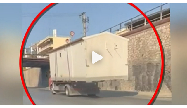 Σοκαριστικές εικόνες στον Κηφισό: Φορτηγά μεταφέρουν τροχοβίλες, με το μισό φορτίο στον αέρα