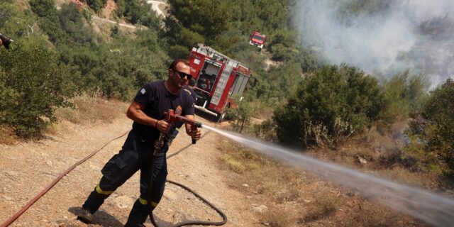 Φωτιά στην περιοχή Μελία στην Αλεξανδρούπολη