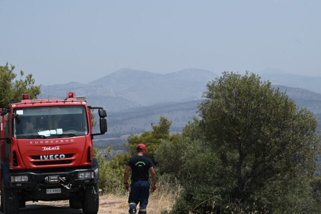 Φωτιά στο δάσος της Κέρης στο Ηράκλειο