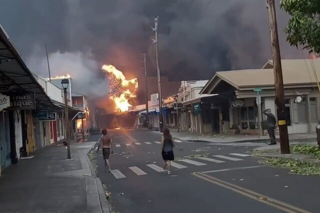 Χαβάη: Εικόνες καταστροφής από τις φονικές πυρκαγιές – Κάηκε ολοσχερώς η ιστορική πόλη Λαχέινα
