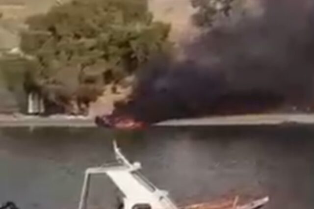 Λέρος: Μετανάστες αποβιβάστηκαν σε ακτή και έβαλαν φωτιά στη βάρκα τους – Τρεις συλλήψεις