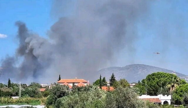 Μαραθώνας: Υπό μερικό έλεγχο η φωτιά – Εκκενώθηκαν δύο οικισμοί