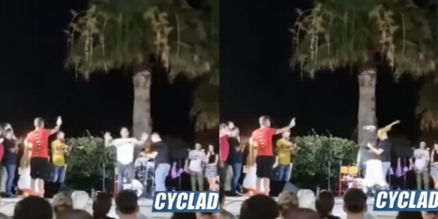 Νάξος: Χορευτής σε πανηγύρι έβγαλε knockout το βιολί, με φιγούρα απ’ το… Cobra Kai