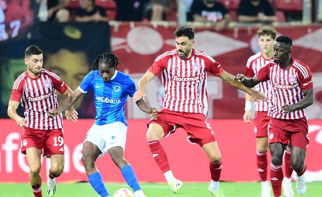 Ολυμπιακός – Γκενκ 1-0: Ο captain Φορτούνης έδωσε προβάδισμα πρόκρισης με γκολ από τα αποδυτήρια