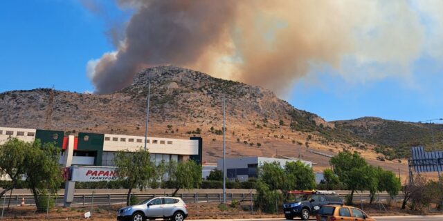Φωτιά στην Πάρνηθα, κοντά στη Μονή Κλειστών – Εκκενώνεται η Φυλή