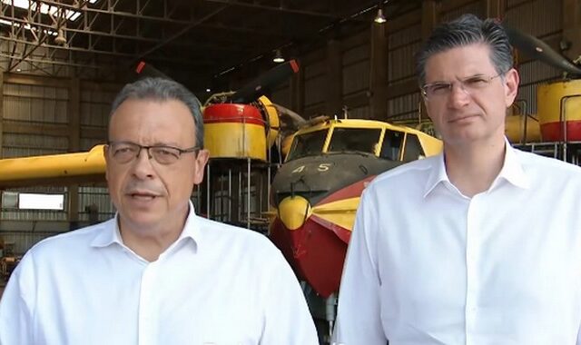 Στη βάση των Canadair Φάμελλος – Καλαματιανός: “Θέλουμε στελέχη με εξοπλισμό και όχι διαπίστωση ελλείψεων εκ των υστέρων”