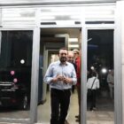 Ο Νίκος Παππάς στα γραφεία του ΣΥΡΙΖΑ