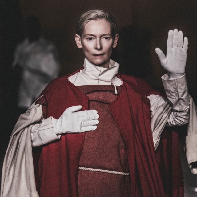 Η Tilda Swinton Ενσαρκώνοντας τον Παζολίνι,
