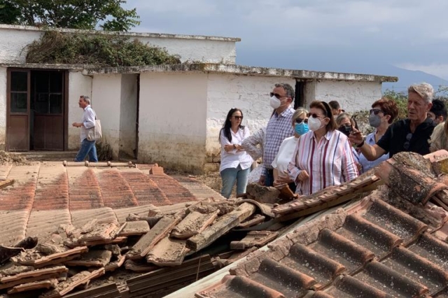 Αυτοψία Μενδώνη ατα μνημεία της Θεσσαλίας που επλήγησαν από τις πλημμύρες